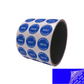 10,000 Blue TamperColor® Tamper Evident Security Label Seal Sticker, Circle 0.75" (19mm). Printed: Warranty Void if Removed + Serial Number