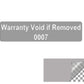 500 Grey TamperColor® Tamper Evident Security Label Seal Sticker, Rectangle 2" x 0.5" (51mm x 13mm). Printed: Warranty Void if Removed + Serial Number