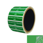 10,000 Green TamperColor® Tamper Evident Security Label Seal Sticker, Rectangle 2" x 0.5" (51mm x 13mm). Printed: Warranty Void if Removed + Serial Number
