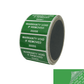 10,000 Green TamperColor® Tamper Evident Security Label Seal Sticker, Rectangle 2" x 1" (51mm x 25mm). Printed: Warranty Void if Removed + Serial Number