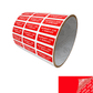 250 Red TamperColor® Tamper Evident Security Label Seal Sticker, Rectangle 1"x 0.375" (25mm x 9mm). Printed: Warranty Void if Removed + Serial Number