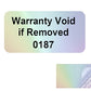 1,000 Tamper Evident Rainbow Security Labels TamperColor® Seal Sticker, Rectangle 1" x 0.5" (25mm x 13mm). Printed: Warranty Void if Removed + Serialization