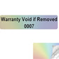 2,000 Rainbow TamperColor® Tamper Evident Security Label Seal Sticker, Rectangle 2" x 0.5" (51mm x 13mm). Printed: Warranty Void if Removed + Serial Number