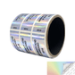 250 Tamper Evident Rainbow Security Labels TamperColor® Seal Sticker, Rectangle 2.75" x 1" (70mm x 25mm). Printed: Warranty Void if Removed + Serialization
