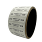 500 Tamper Evident White Security Labels TamperColor® Seal Sticker, Dogbone Shape Size 1.75" x 0.375 (44mm x 9mm). Printed: Warranty Void if Removed + Serialization