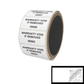 5,000 White TamperColor® Tamper Evident Security Label Seal Sticker, Rectangle 2" x 1" (51mm x 25mm). Printed: Warranty Void if Removed + Serial Number