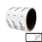 10,000 Tamper Evident White Security Labels TamperColor® Seal Sticker, Rectangle 2.75" x 1" (70mm x 25mm). Printed: Warranty Void if Removed + Serialization