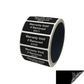 10,000 Black TamperGuard® Tamper Evident Security Label Seal Sticker Non Residue, Rectangle 2" x 0.75" (51mm x 19mm). Printed: Warranty Void if Removed + Serial Number.