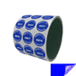 250 Tamper Evident Blue Non Residue Security Labels TamperGuard® Seal Sticker, Round/ Circle 0.75" diameter (19mm). Printed: Warranty Void if Removed + Serialized