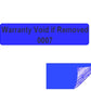 10,000 Tamper Evident Blue Non Residue Security Labels TamperGuard® Seal Sticker, Rectangle 2" x .5" (51mm x 13mm). Printed: Warranty Void if Removed + Serialized
