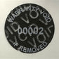 250 Tamper Evident Black Non Residue Security Labels TamperGuard® Seal Sticker, Round/ Circle 0.75" diameter (19mm). Printed: Warranty Void if Removed + Serialized