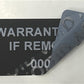 250 Tamper Evident Black Non Residue Security Labels TamperGuard® Seal Sticker, Rectangle 1.5" x 0.6" (38mm x 15mm). Printed: Warranty Void if Removed + Serialized