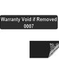 1,000 Tamper Evident Black Non Residue Security Labels TamperGuard® Seal Sticker, Rectangle 2" x .5" (51mm x 13mm). Printed: Warranty Void if Removed + Serialized