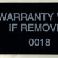 10,000 Tamper Evident Black Non Residue Security Labels TamperGuard® Seal Sticker, Rectangle 2.75" x 1" (70mm x 25mm). Printed: Warranty Void if Removed + Serialized