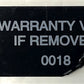 10,000 Tamper Evident Black Non Residue Security Labels TamperGuard® Seal Sticker, Rectangle 2.75" x 1" (70mm x 25mm). Printed: Warranty Void if Removed + Serialized