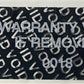 10,000 Tamper Evident Black Non Residue Security Labels TamperGuard® Seal Sticker, Rectangle 2.75" x 1" (70mm x 25mm). Printed: Warranty Void if Removed + Serialized