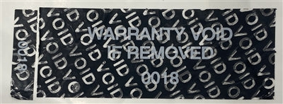 10,000 Tamper Evident Black Non Residue Security Labels TamperGuard® Seal Sticker, Rectangle 2.75" x 1" (70mm x 25mm). Printed: Warranty Void if Removed + Serialized