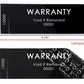 10,000 Tamper Evident Black Non Residue Security Labels TamperGuard® Seal Sticker, Rectangle 2.75" x 1" (70mm x 25mm). Printed: Warranty Void if Removed + Serialized