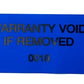 10,000 Tamper Evident Blue Non Residue Security Labels TamperGuard® Seal Sticker, Rectangle 2.75" x 1" (70mm x 25mm). Printed: Warranty Void if Removed + Serialized