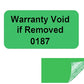 10,000 Green TamperGuard® Tamper Evident Security Label Seal Sticker Non Residue, Rectangle 1"x 0.5" (25mm x 13mm). Printed: Warranty Void if Removed + Serial Number.