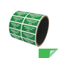1,000 Tamper-Evident Green Non Residue Security Labels TamperGuard® Seal Sticker, Rectangle 1.5" x 0.6" (38mm x 15mm). Printed: Warranty Void if Removed + Serialized
