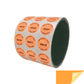 250 Tamper Evident Orange Non Residue Security Labels TamperGuard® Seal Sticker, Round/ Circle 0.75" diameter (19mm). Printed: Warranty Void if Removed + Serialized