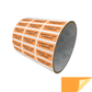 250 Orange TamperGuard® Tamper Evident Security Label Seal Sticker Non Residue, Rectangle 1"x 0.375" (25mm x 9mm). Printed: Warranty Void if Removed + Serial Number.