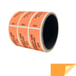 10,000 Tamper Evident Orange Non Residue Security Labels TamperGuard® Seal Sticker, Rectangle 2.75" x 1" (70mm x 25mm). Printed: Warranty Void if Removed + Serialized
