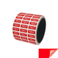 10,000 Red TamperGuard® Tamper Evident Security Label Seal Sticker Non Residue, Rectangle 0.75" x 0.25" (19mm x 6mm). Printed: Warranty Void if Removed + Serial Number.
