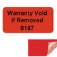10,000 Red TamperGuard® Tamper Evident Security Label Seal Sticker Non Residue, Rectangle 1"x 0.5" (25mm x 13mm). Printed: Warranty Void if Removed + Serial Number.