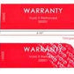 250 Tamper Evident Red Non Residue Security Labels TamperGuard® Seal Sticker, Rectangle 2.75" x 1" (70mm x 25mm). Printed: Warranty Void if Removed + Serialized