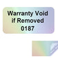 2,000 Rainbow TamperGuard® Tamper Evident Security Label Seal Sticker Non Residue, Rectangle 1"x 0.5" (25mm x 13mm). Printed: Warranty Void if Removed + Serial Number.