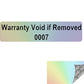 500 Tamper Evident Rainbow Non Residue Security Labels TamperGuard® Seal Sticker, Rectangle 2" x .5" (51mm x 13mm). Printed: Warranty Void if Removed + Serialized