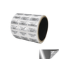 250 Silver Bright/ Chrome TamperGuard® Tamper Evident Security Label Seal Sticker Non Residue, Rectangle 1"x 0.5" (25mm x 13mm). Printed: Warranty Void if Removed + Serial Number.