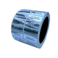 10,000 Tamper-Evident Metallic Silver / Chrome Non Residue Security Labels TamperGuard® Seal Sticker, Rectangle 1.5" x 0.6" (38mm x 15mm). Printed: Warranty Void if Removed + Serialized