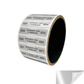 500 Tamper Evident Metallic Silver Matte Non Residue Security Labels TamperGuard® Seal Sticker, Dogbone 1.75" x 0.375" (44mm x 9mm). Printed: Warranty Void if Removed + Serialized
