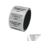 2,000 Tamper Evident Metallic Silver Matte Non Residue Security Labels TamperGuard® Seal Sticker, Rectangle 2" x 1" (51mm x 25mm). Printed: Warranty Void if Removed + Serialized
