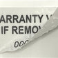 5,000 Tamper Evident White Non Residue Security Labels TamperGuard® Seal Sticker, Rectangle 1.5" x 0.6" (38mm x 15mm). Printed: Warranty Void if Removed + Serialized