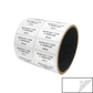 5,000 Tamper Evident White Non Residue Security Labels TamperGuard® Seal Sticker, Rectangle 1.5" x 0.6" (38mm x 15mm). Printed: Warranty Void if Removed + Serialized