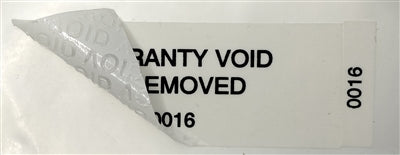 10,000 Tamper Evident White Non Residue Security Labels TamperGuard® Seal Sticker, Rectangle 2.75" x 1" (70mm x 25mm). Printed: Warranty Void if Removed + Serialized