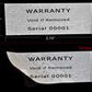 10,000 Tamper Evident White Non Residue Security Labels TamperGuard® Seal Sticker, Rectangle 2.75" x 1" (70mm x 25mm). Printed: Warranty Void if Removed + Serialized