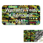 250 Tamper Evident Holographic Bright Black Security Label Seal Sticker TamperMax, Rectangle 1" x 0.5" (25mm x 13mm). Printed: Warranty Void if Removed.