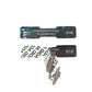 1,000 Black Tamper Evident Holographic Security Label Seal Sticker, Dogbone 1.75" x 0.375" (44mm x 9mm). Printed: Warranty Void if Removed + Serialization