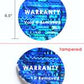 500 Blue Tamper Evident Holographic Security Round Label Seal Sticker TamperMax®, Circle 0.5" diameter (13mm). Printed: Warranty Void if Removed + Serialization