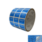 1,000 Blue Tamper Evident Holographic Security Label Seal Sticker TamperMax® Blue, Rectangle .75" x 0.6" (19mm x 15mm). Printed: Warranty Void if Removed + Serialization