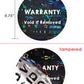 500 Black Tamper Evident Holographic Security Round Label Seal Sticker TamperMax®, Circle 0.75" diameter (19mm). Printed: Warranty Void if Removed + Serialization