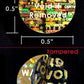 2,000 Tamper Evident Holographic Bright Gold Security Label Seal Sticker TamperMax, Round/ Circle 0.5" diameter (13mm). Printed: Warranty Void if Removed.