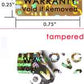 10,000 Gold Tamper Evident Holographic Gold Security Label Seal Sticker TamperMax®, Rectangle 0.75" x 0.25" (19mm x 6mm). Printed: Warranty Void if Removed.