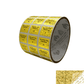1,000 Gold Tamper Evident Holographic Gold Security Label Seal Sticker TamperMax®, Rectangle .75" x 0.6" (19mm x 15mm). Printed: Warranty Void if Removed + Serialization