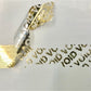5,000 Gold Tamper Evident Holographic Security Label Seal Sticker, Dogbone 1.75" x 0.375" (44mm x 9mm). Printed: Warranty Void if Removed + Serialization